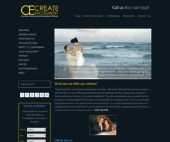 Createexcitement.com(New Jersey Wedding DJ) Screenshot