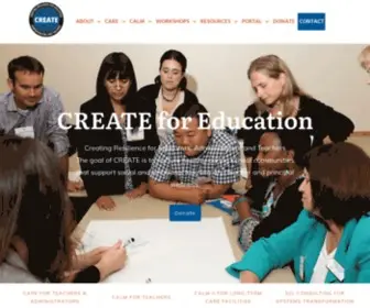 Createforeducation.org(CREATE for Education) Screenshot