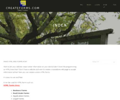 Createforms.com(Createforms) Screenshot