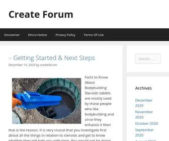 Createforum.us(Create Forum) Screenshot