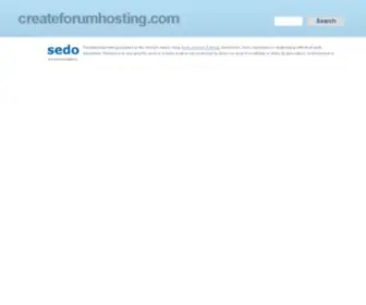Createforumhosting.com(Createforumhosting) Screenshot