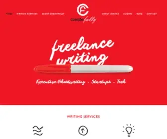 Createfully.com(Los Angeles freelance writer focused on blog) Screenshot