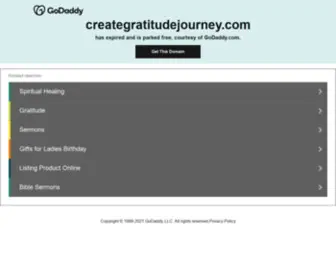 Creategratitudejourney.com(Gratitude) Screenshot