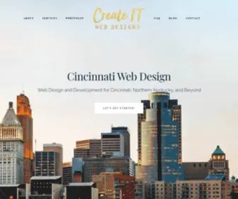 Createitwebdesigns.com(Cincinnati Web Design and Development. Create IT Web Designs) Screenshot
