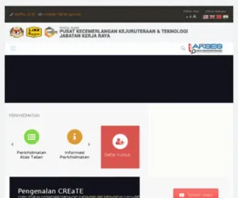 Createjkr.gov.my(CREaTE JKR) Screenshot