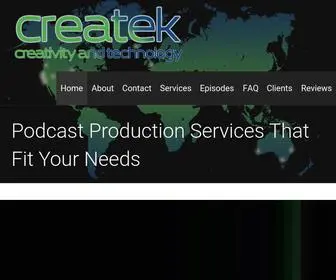 Createk.us(Professional Podcast Production Services That Fit Your Needs) Screenshot