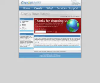 Createmybb4.com(Free MyBB Hosting) Screenshot