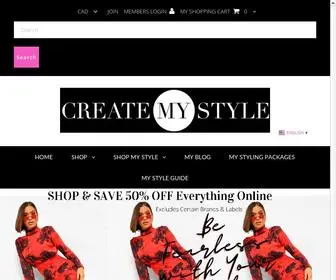 Createmystyle.com(CreateMyStyle) Screenshot