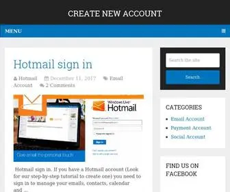 Createnew-Account.com(Create New Account) Screenshot