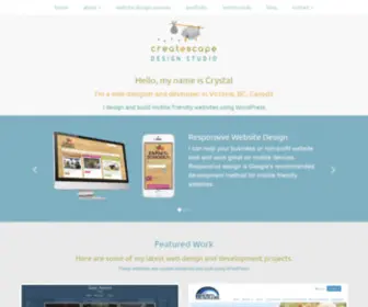 Createscape.ca(WordPress Website Design Victoria BC) Screenshot