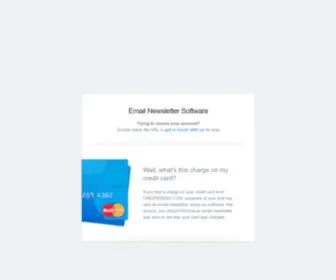 Createsend.com(Email Newsletter Software) Screenshot