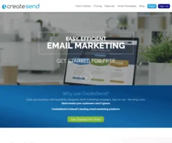 Createsend.ie(Email Marketing) Screenshot