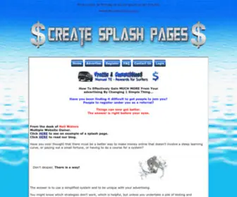 Createsplashpages.com(Splash/Squeeze/Landing Page Creator/Maker) Screenshot