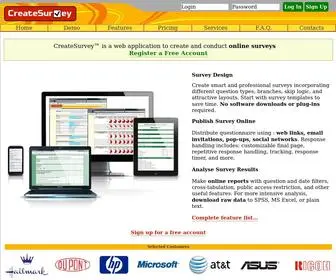 Createsurvey.com(Online Surveys) Screenshot