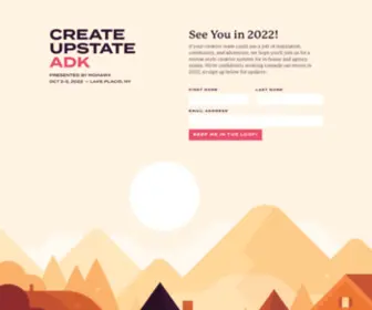 Createupstate.com(Create Upstate ADK Registration) Screenshot