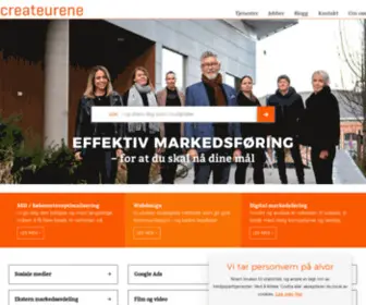 Createurene.no(Reklamebyrå) Screenshot