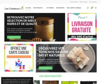 Createursbio.fr(Boutique en ligne de produits Bio et produits naturels (huiles) Screenshot