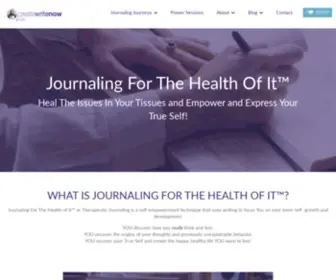 Createwritenow.com(Journaling For The Health Of It®) Screenshot