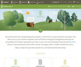 Createyourforest.ca(Create Your Forest) Screenshot