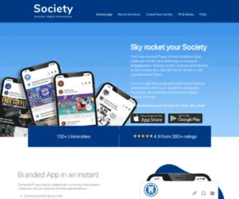 Createyoursociety.com(University Society App) Screenshot