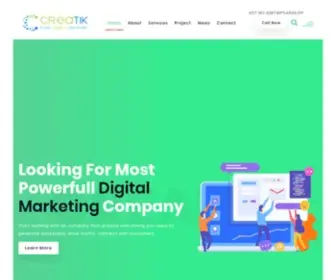 Creaticktechnologies.com(Creatik Technologies) Screenshot