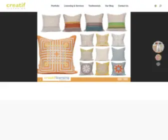 Creatiflicensing.com(Creatif is a Merchandise Licensing Agency) Screenshot