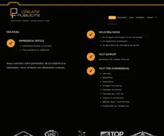 Creatifpub.ch(Creatif publicité) Screenshot