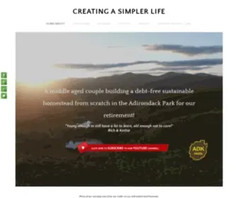 Creatingasimplerlife.com(CREATING A SIMPLER LIFE) Screenshot