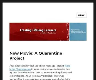 Creatinglifelonglearners.com(By Mathew Needleman) Screenshot