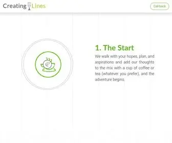 Creatinglines.com(Creating lines) Screenshot