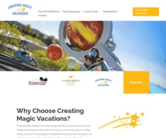 CreatingmagicVacations.com(Creating Magic Vacations) Screenshot