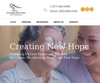 Creatingnewhope.org(CNH Web) Screenshot