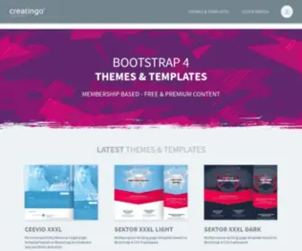 Creatingo.com(BOOTSTRAP themes & templates) Screenshot