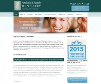 Creatingsmiles.ca(Ozanic Aesthetic and Family Dentistry) Screenshot