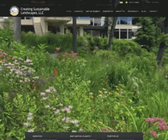 Creatingsustainablelandscapes.com(Sustainable Landscape Design & Architecture in Ann Arbor) Screenshot