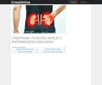 Creatinina.org(Creatinina) Screenshot