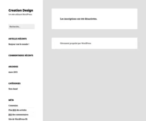 Creation-Design.fr(Un site utilisant WordPress) Screenshot