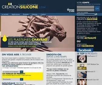 Creation-Silicone.com(Page d'accueil) Screenshot