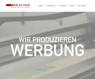 Creation-Werbetechnik.ch(Creation Werbetechnik GmbH) Screenshot