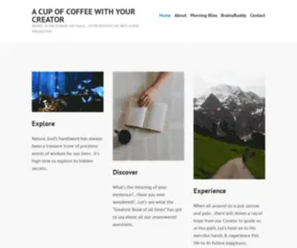 Creationchats.in(A CUP OF COFFEE WITH YOUR CREATOR) Screenshot