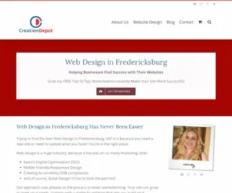 Creationdepot.com(Top Web Design in Fredericksburg VA) Screenshot