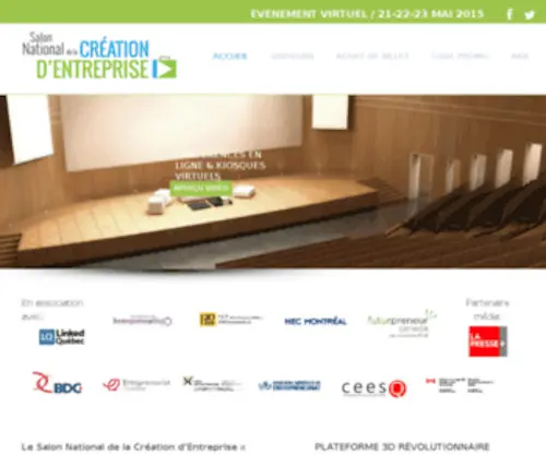Creationentreprise.quebec(Salon National de la création d'entreprise) Screenshot
