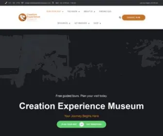 Creationexperiencemuseum.com(PLAN YOUR VISIT) Screenshot