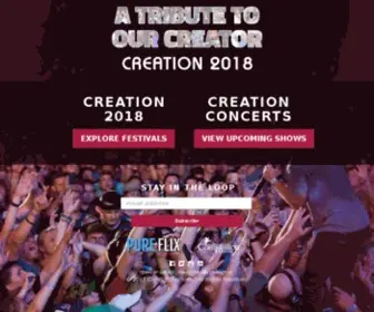 Creationfest.com(A Tribute To Our Creator) Screenshot