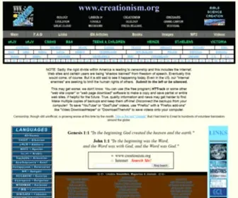 Creationism.org(Creation Science (creationism) Screenshot