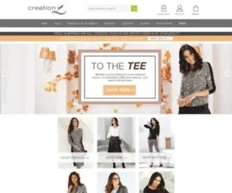 Creationl.com(Creation L is an chic online women's clothing brand) Screenshot
