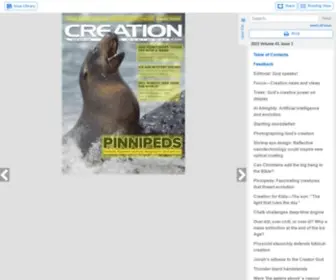 Creationmagazine.com(CreationVolume 43 Issue 4) Screenshot