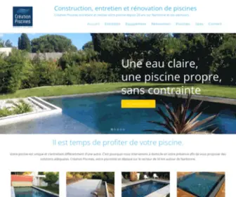 Creationpiscines.fr(Construction) Screenshot