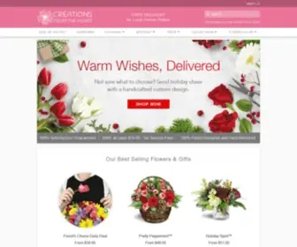 Creationsfromtheheart.net(Mishawaka Florist) Screenshot