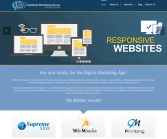 Creationsmarketing.com.au(Website Design Company Creations Marketing Group) Screenshot